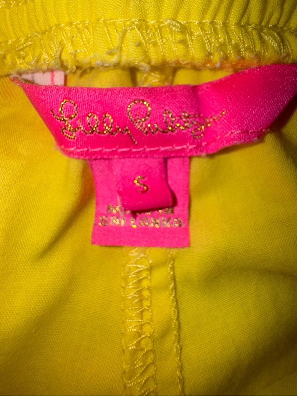 Lilly Pulitzer Katia Embroidered Watch Hill Yellow Sequin Shorts size small - Picture 9 of 13